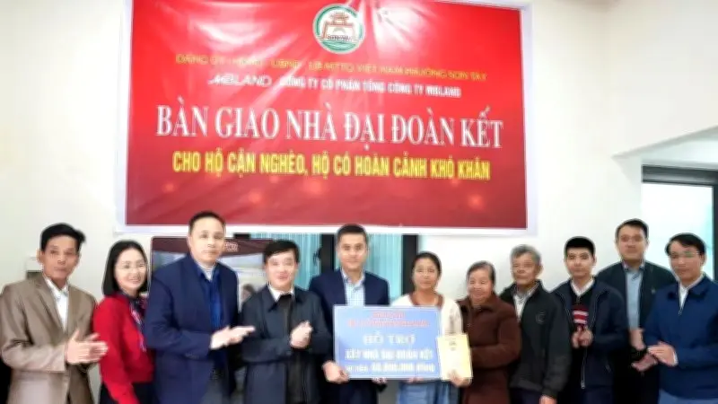 Phường Sơn Tây Bàn Giao 7 Nhà Đại Đoàn Kết Cho Hộ Nghèo, Khó Khăn