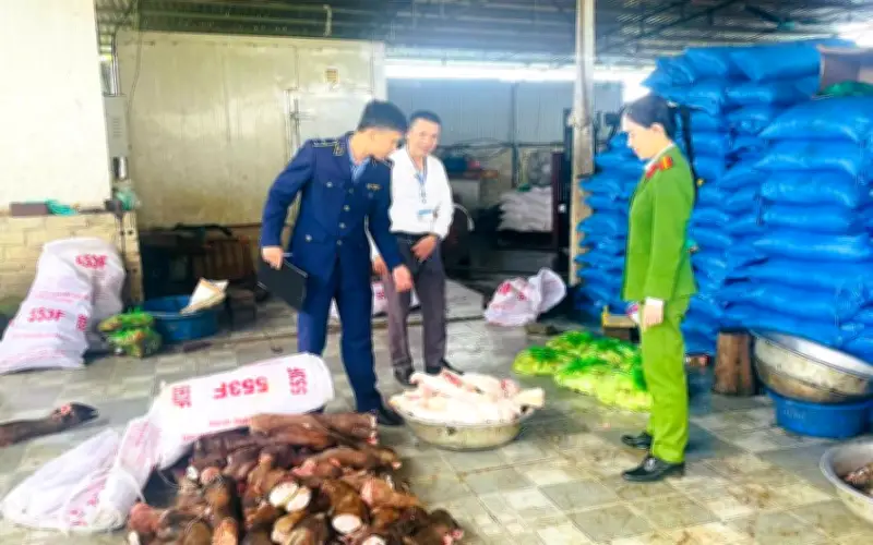 Phát Hiện Gần 6 Tấn Chân Trâu Bò Bốc Mùi Hôi Thối Chuẩn Bị Đưa Ra Quán Nhậu