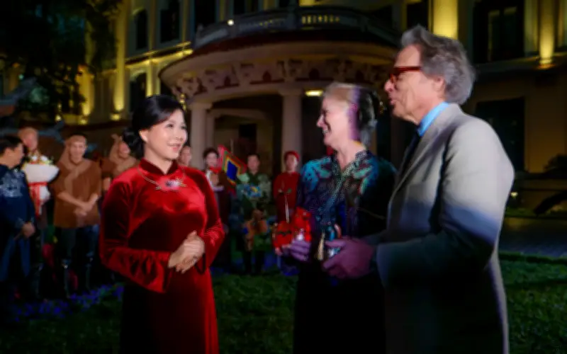 Phu nhân Tổng Bí thư Tô Lâm đón Công tước Richmond tại Bảo tàng Mỹ thuật Việt Nam