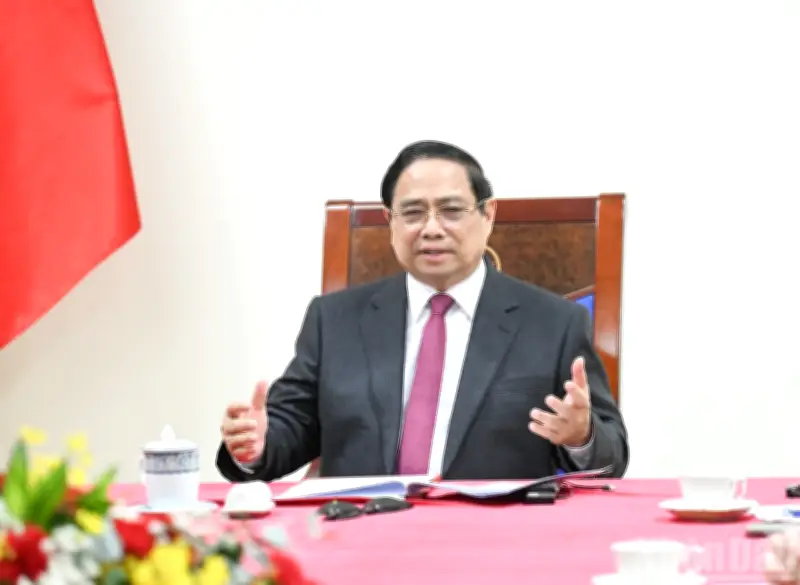 Thủ tướng Phạm Minh Chính và Singapore thúc đẩy hợp tác VSIP, tài chính và năng lượng sạch