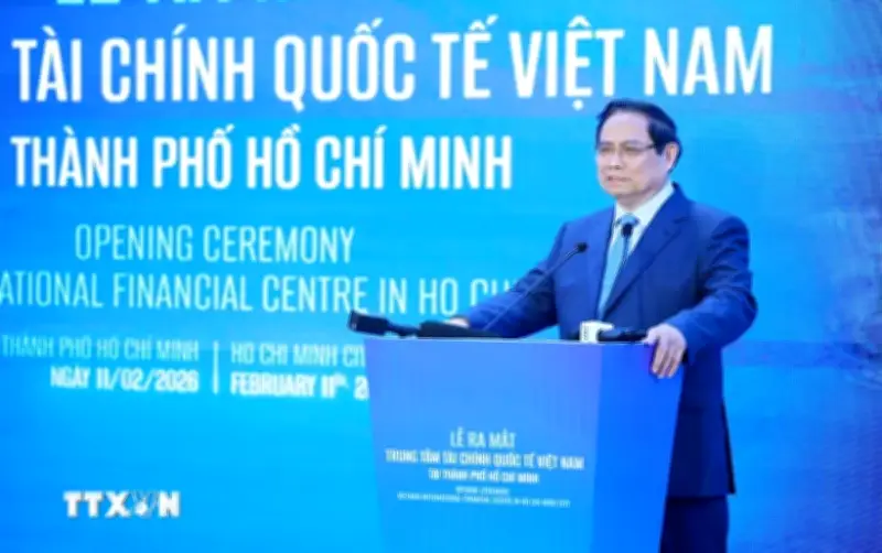 Thủ tướng Phạm Minh Chính ra mắt Trung tâm Tài chính quốc tế Việt Nam tại TPHCM