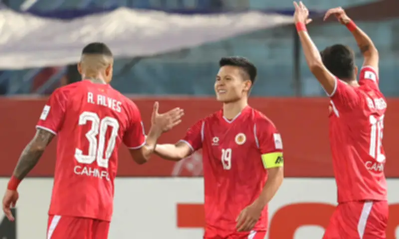 Quang Hải tỏa sáng, CAHN thắng đậm 4-0 ở lượt đi vòng 1/8 AFC Champions League Two