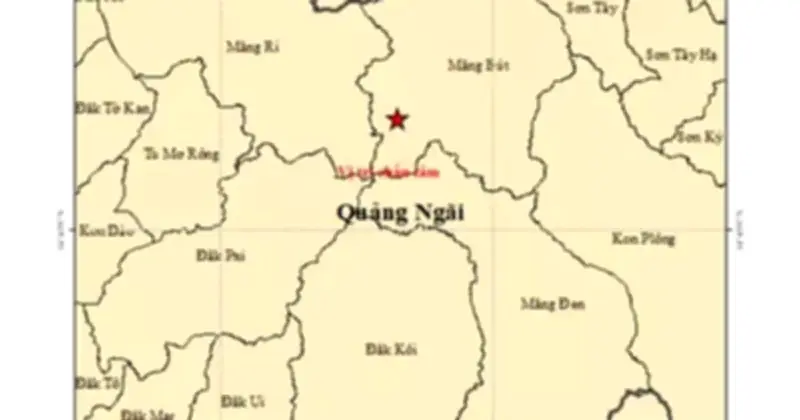 Quảng Ngãi: Loạt động đất liên tiếp rung chuyển Măng Đen, Măng Bút