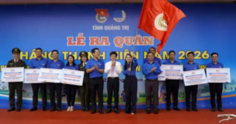 Quảng Trị ra quân Tháng Thanh niên 2026, trao quà và trồng cây ý nghĩa