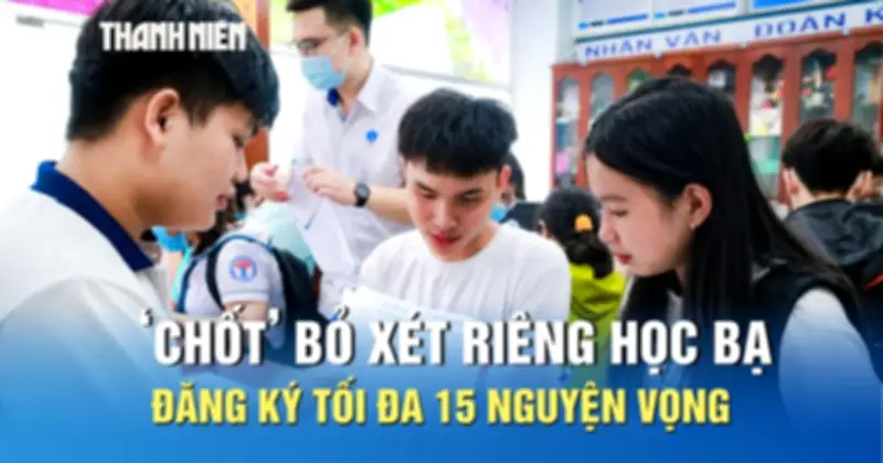 Quy chế tuyển sinh đại học 2026: Thí sinh được đăng ký tối đa 15 nguyện vọng