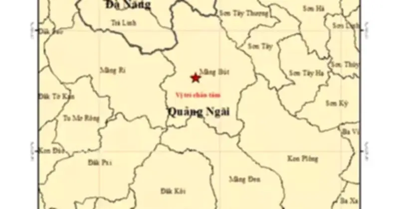 Rạng sáng mùng 5 Tết, Quảng Ngãi liên tiếp hứng 6 trận động đất