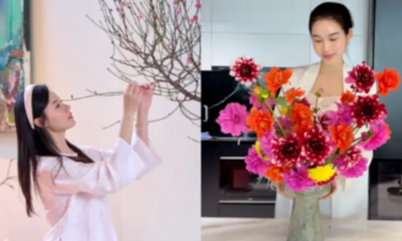 Sao Việt Rộn Ràng Cắm Hoa Đón Tết Bính Ngọ: Đỗ Thị Hà, Midu, Bảo Trâm Khoe Không Gian Xuân