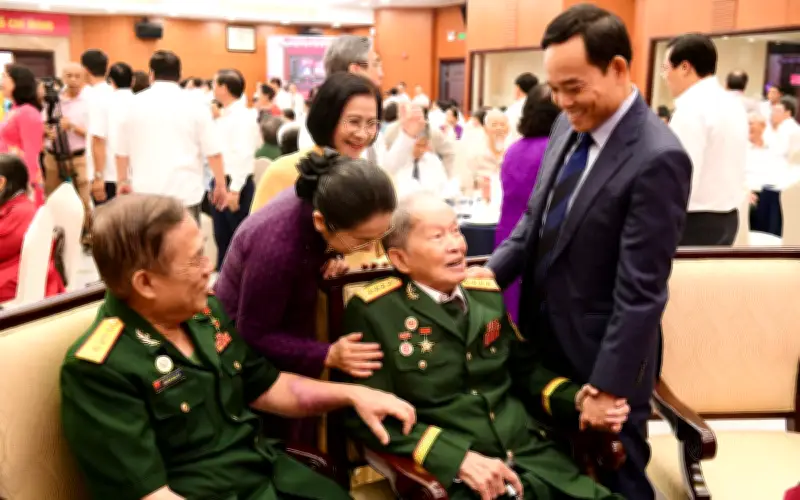 Bí thư Trần Lưu Quang chúc Tết, tri ân nguyên lãnh đạo tại buổi họp mặt TP.HCM