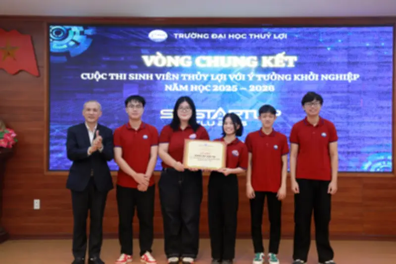 Sinh viên Thủy lợi chế tạo cống AI, cà phê lên men giành giải khởi nghiệp