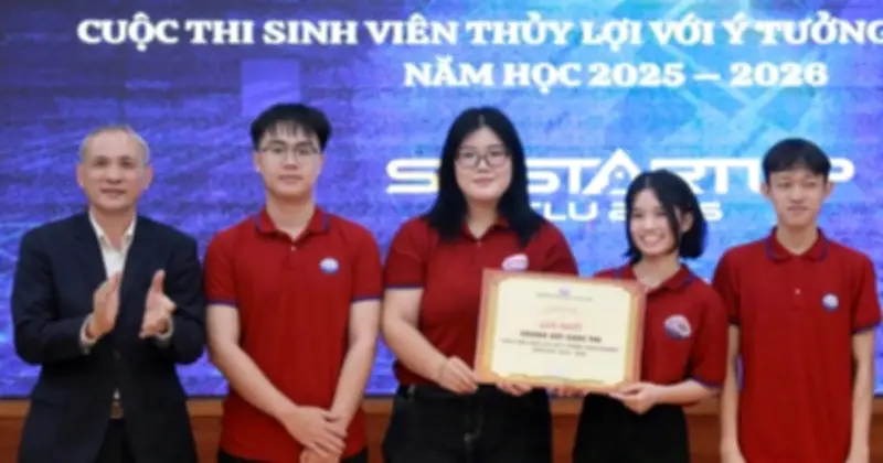 Sinh Viên Thủy Lợi Chiến Thắng Với Dự Án Cống Thông Minh AI-IoT