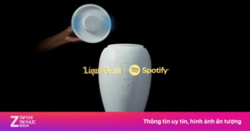 Spotify và Liquid Death ra mắt hũ tro cốt tích hợp loa Bluetooth: Âm nhạc cho thế giới bên kia