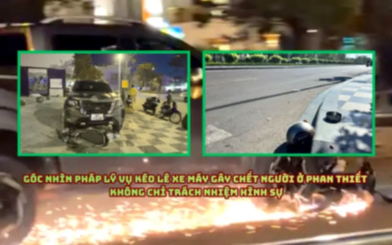 Ô tô kéo lê xe máy ở Lâm Đồng: Luật sư phân tích trách nhiệm hình sự và dân sự