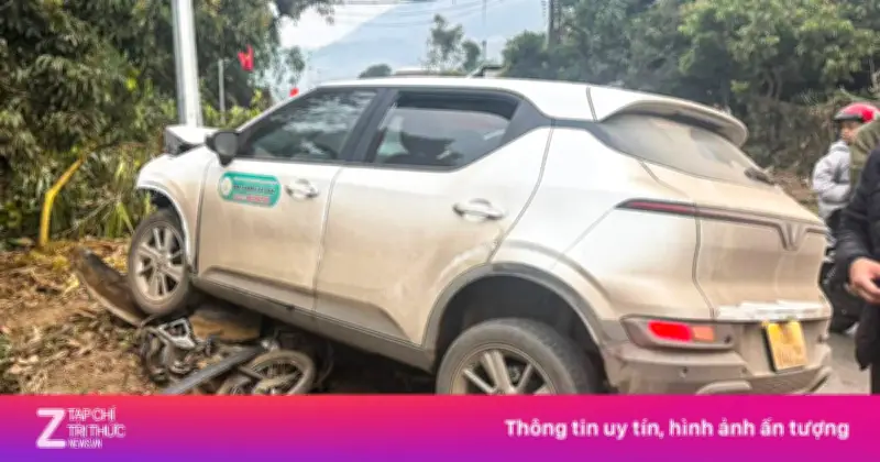 Ôtô mất lái tông thẳng xe máy ở làn ngược chiều, một người tử vong tại Sơn La
