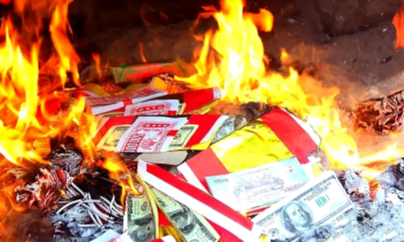 Đợt vàng mã lấy đê: Thể hiện lòng thành ngày Tết hay hủy hoại môi trường?