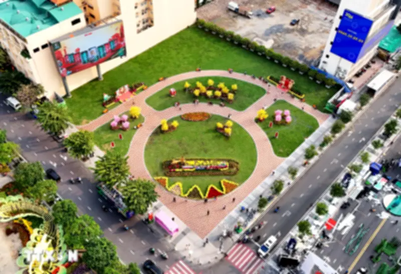 Đất vàng trung tâm TP.HCM khoác áo mới thành công viên đón Tết