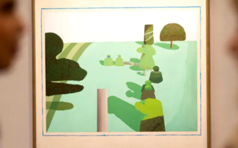 Tác Phẩm 'English Garden' Của David Hockney Lần Đầu Công Bố Sau 30 Năm, Đấu Giá Hàng Triệu Bảng