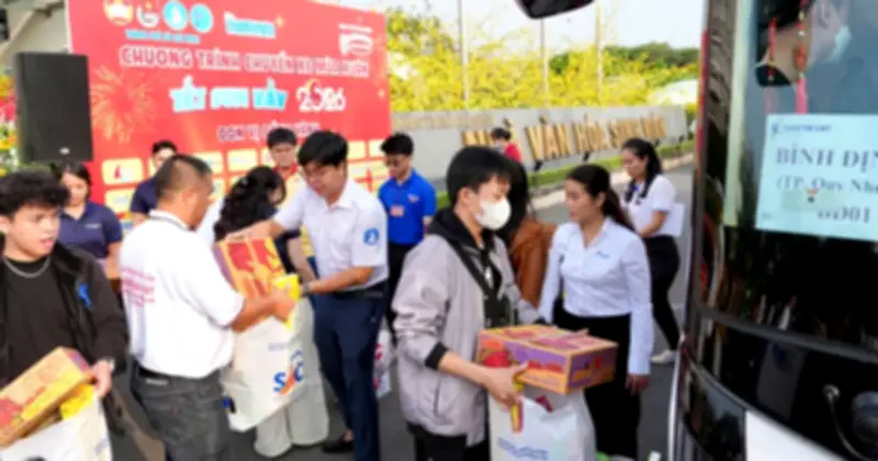 Chuyến Xe Tết Sum Vầy 2026: Hơn 2.000 Sinh Viên, Lao Động Về Quê Đón Xuân