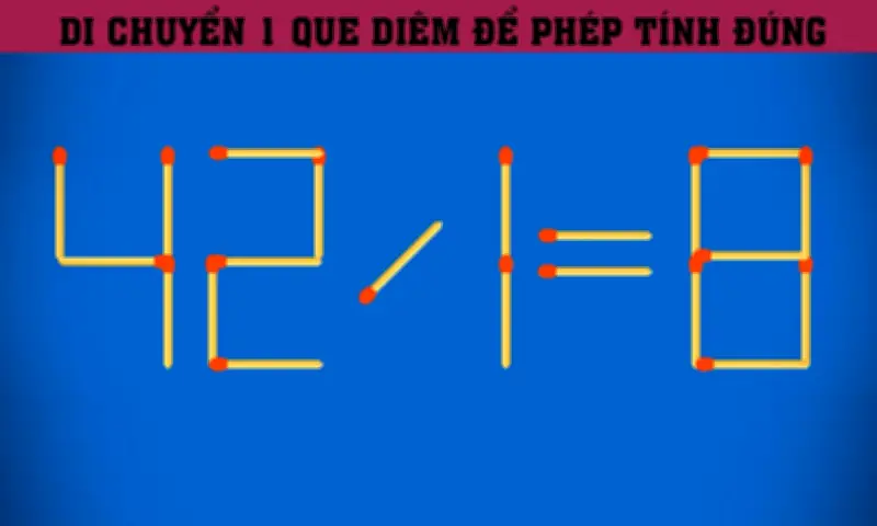 Thử Thách Que Diêm: Người IQ Cao Giải Trong 5 Giây, Bạn Có Làm Được?