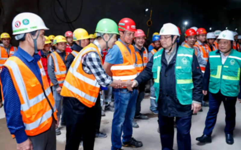 Thủ tướng kiểm tra dự án metro Nhổn - Ga Hà Nội, thúc đẩy tiến độ hoàn thành năm 2027