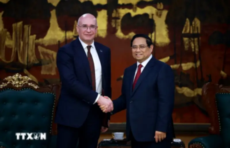 Thủ tướng Phạm Minh Chính tiếp Tổng giám đốc hãng thông tấn TASS của Liên bang Nga