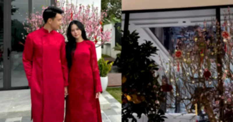 Biệt thự mới của Thành Chung và vợ hotgirl Tuyên Quang rực rỡ đón Tết 2026