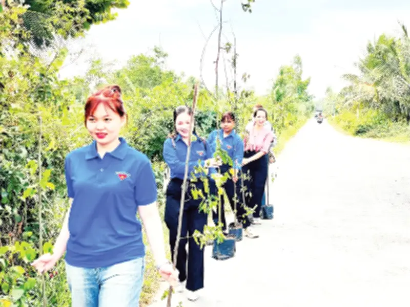 Thanh Niên Cần Thơ Hưởng Ứng Tết Trồng Cây Và Thăm Đồng Đầu Năm