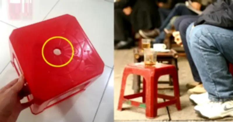 Lỗ tròn trên ghế nhựa: Bí mật thiết kế thông minh ít người biết để tận dụng