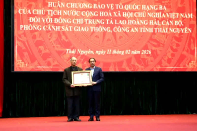 Thái Nguyên truy tặng Huân chương Bảo vệ Tổ quốc cho Trung tá hi sinh khi làm nhiệm vụ