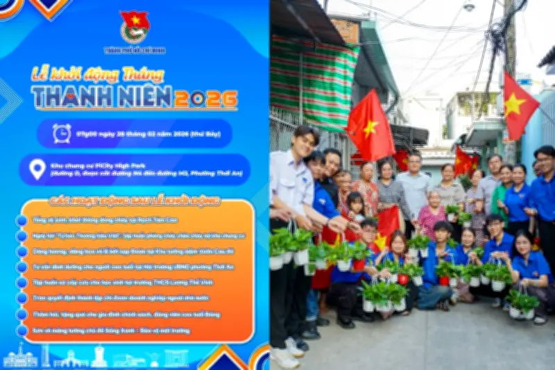 Tháng Thanh niên TP.HCM 2026 khởi động với loạt hoạt động ý nghĩa và chỉ tiêu lớn