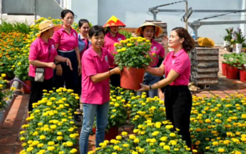 Vườn hoa ngàn chậu trên sân thượng chung cư: Từ ý tưởng nhỏ đến không gian xuân rực rỡ