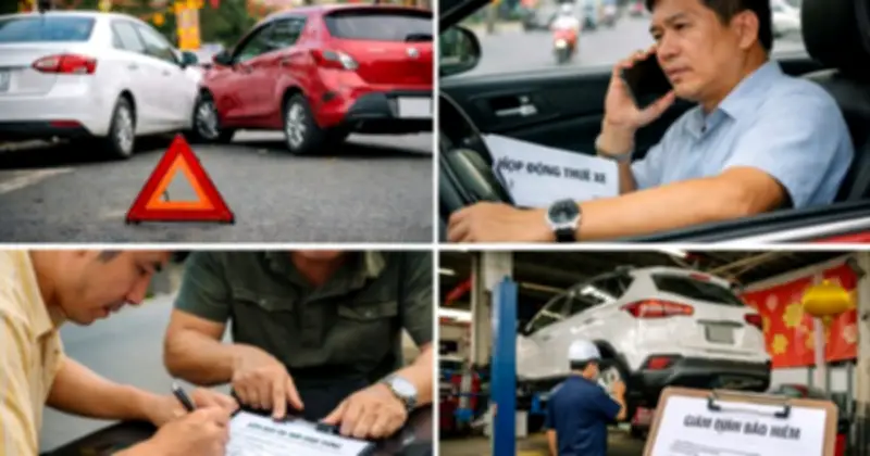 Thuê ô tô tự lái dịp Tết: Cẩn trọng rủi ro và cách xử lý tai nạn đúng chuẩn