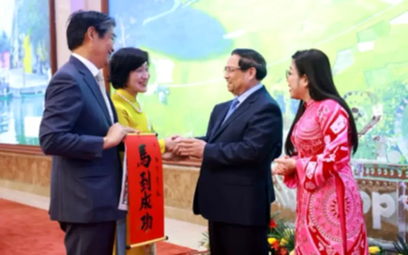 Thủ tướng Phạm Minh Chính chiêu đãi Đoàn Ngoại giao, khẳng định tầm nhìn phát triển vững bền