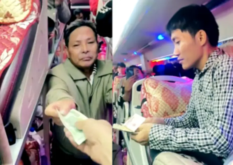 Tài xế và hành khách chung tay giúp công nhân mất ví 15 triệu trên đường về quê ăn Tết