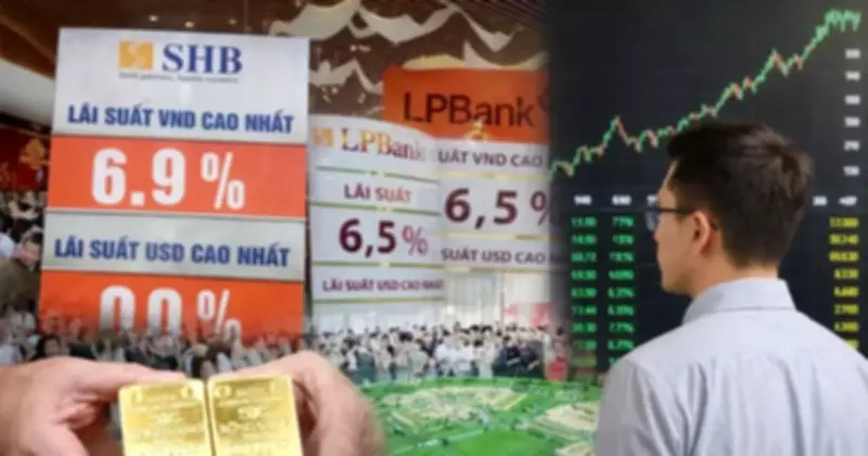 Tiền gửi và vàng lên ngôi: Kênh phòng thủ an toàn trong bối cảnh lãi suất tăng