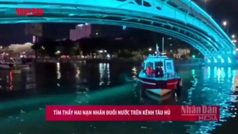 Tìm thấy hai nạn nhân đuối nước dưới kênh Tàu Hủ, nguyên nhân đang được làm rõ