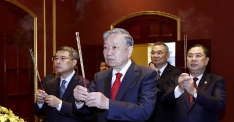 Tổng Bí thư Đảng hướng về di tích Hoàng thành Thăng Long - Nhà 67