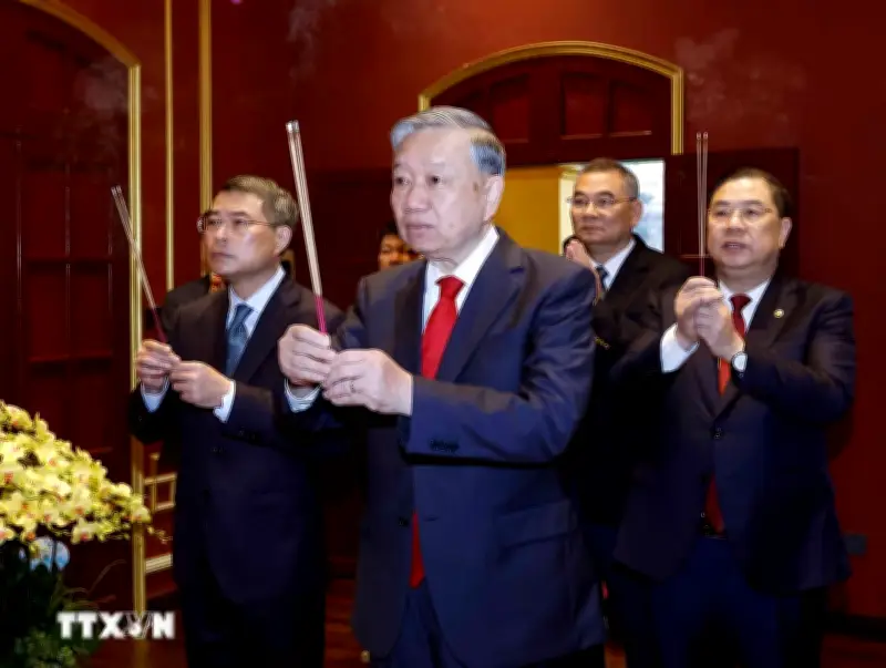 Tổng Bí thư Đảng hướng về Hoàng thành Thăng Long và Di tích Nhà 67