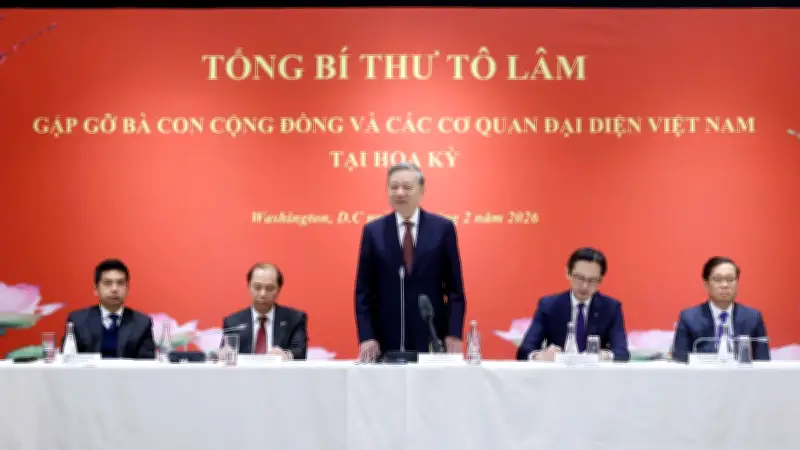 Tổng Bí thư Tô Lâm gặp gỡ cộng đồng và cơ quan đại diện Việt Nam tại Hoa Kỳ