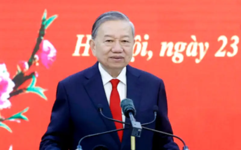 Tổng Bí thư Tô Lâm kêu gọi tinh thần trách nhiệm cao tại buổi gặp mặt Mừng Đảng - Mừng Xuân