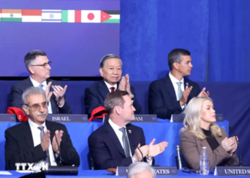 Tổng Bí thư Tô Lâm tham dự cuộc họp khai mạc Hội đồng Hòa bình về Đại Gaza