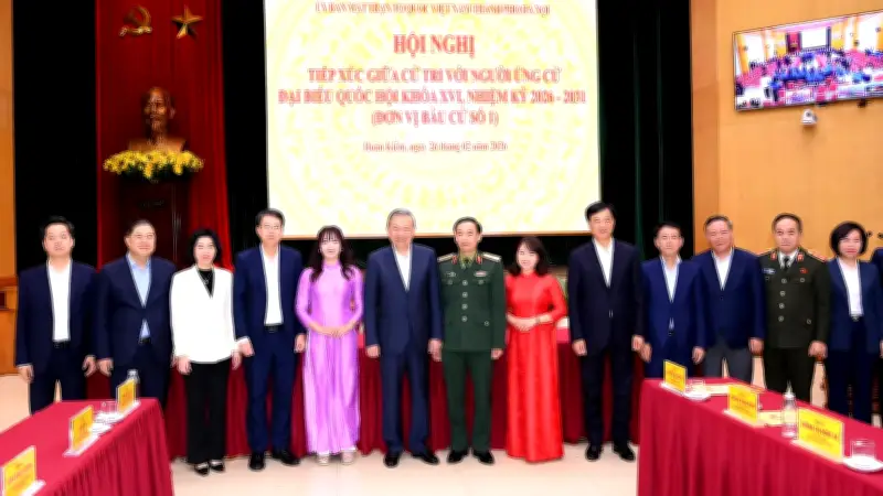 Tổng Bí thư Tô Lâm tham dự Hội nghị tiếp xúc cử tri tại Hà Nội