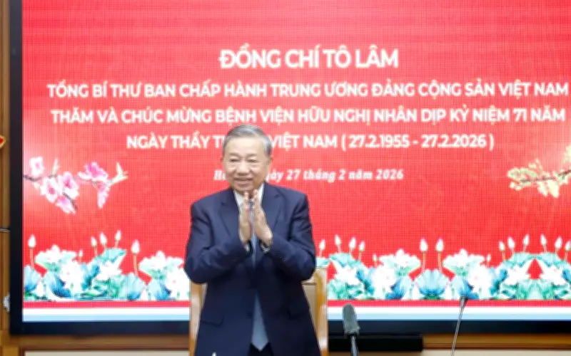 Tổng Bí thư Tô Lâm thăm, chúc mừng ngành y tế nhân dịp 71 năm Ngày Thầy thuốc Việt Nam