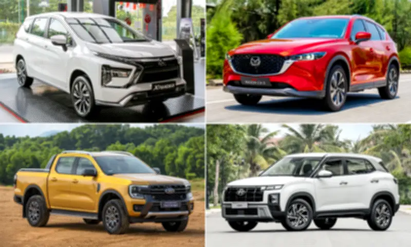 Top 10 xe xăng dầu bán chạy nhất tháng 1: Toyota Vios dẫn đầu thị trường