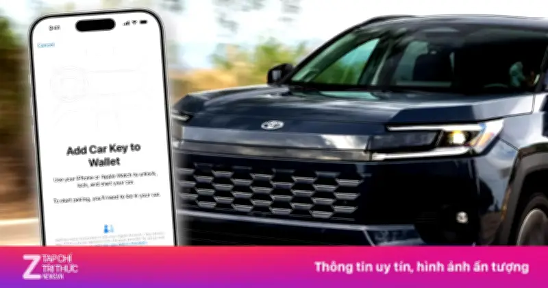 Toyota chính thức hỗ trợ mở khóa xe bằng iPhone, bắt đầu từ RAV4 2026