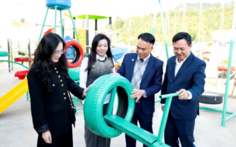 Toyota Việt Nam Kiên Trì Với Hành Trình Xanh Hóa Học Đường Và Tái Chế Lốp Xe