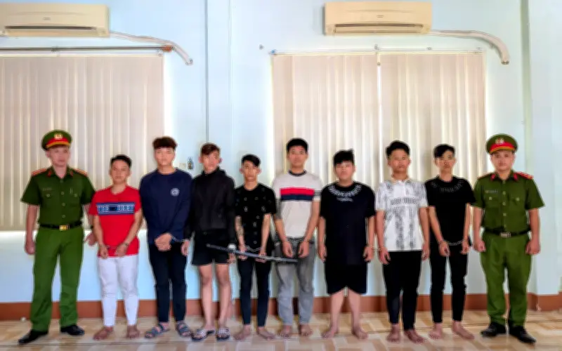 TP.HCM: Bắt giam 8 thanh thiếu niên cướp tài sản, hành hung nạn nhân trên đường vắng