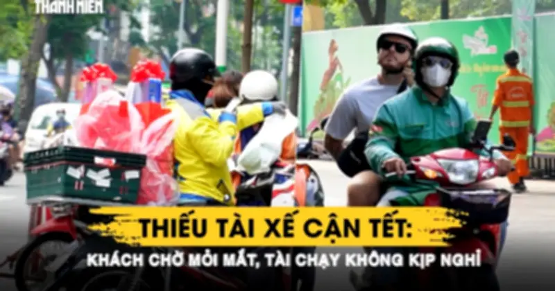 TP.HCM cận Tết 2026: Khách chờ mỏi mắt gọi xe công nghệ, tài xế chạy không kịp nghỉ