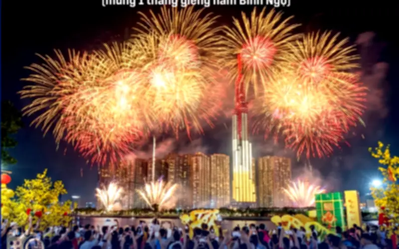 TP.HCM công bố 17 điểm bắn pháo hoa đón Tết Nguyên đán 2026