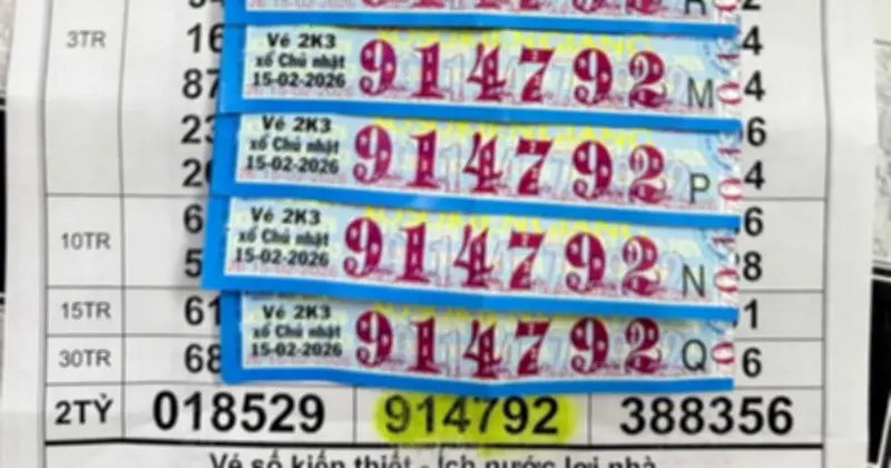 TP.HCM: Đại lý vé số đổi thưởng hàng loạt vé trúng độc đắc dịp Tết