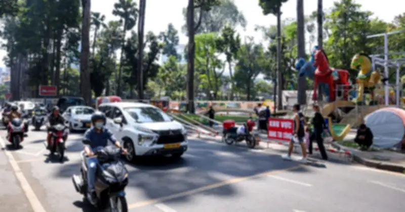 TP.HCM phân luồng giao thông phục vụ lễ khai mạc Hội Hoa Xuân 2026